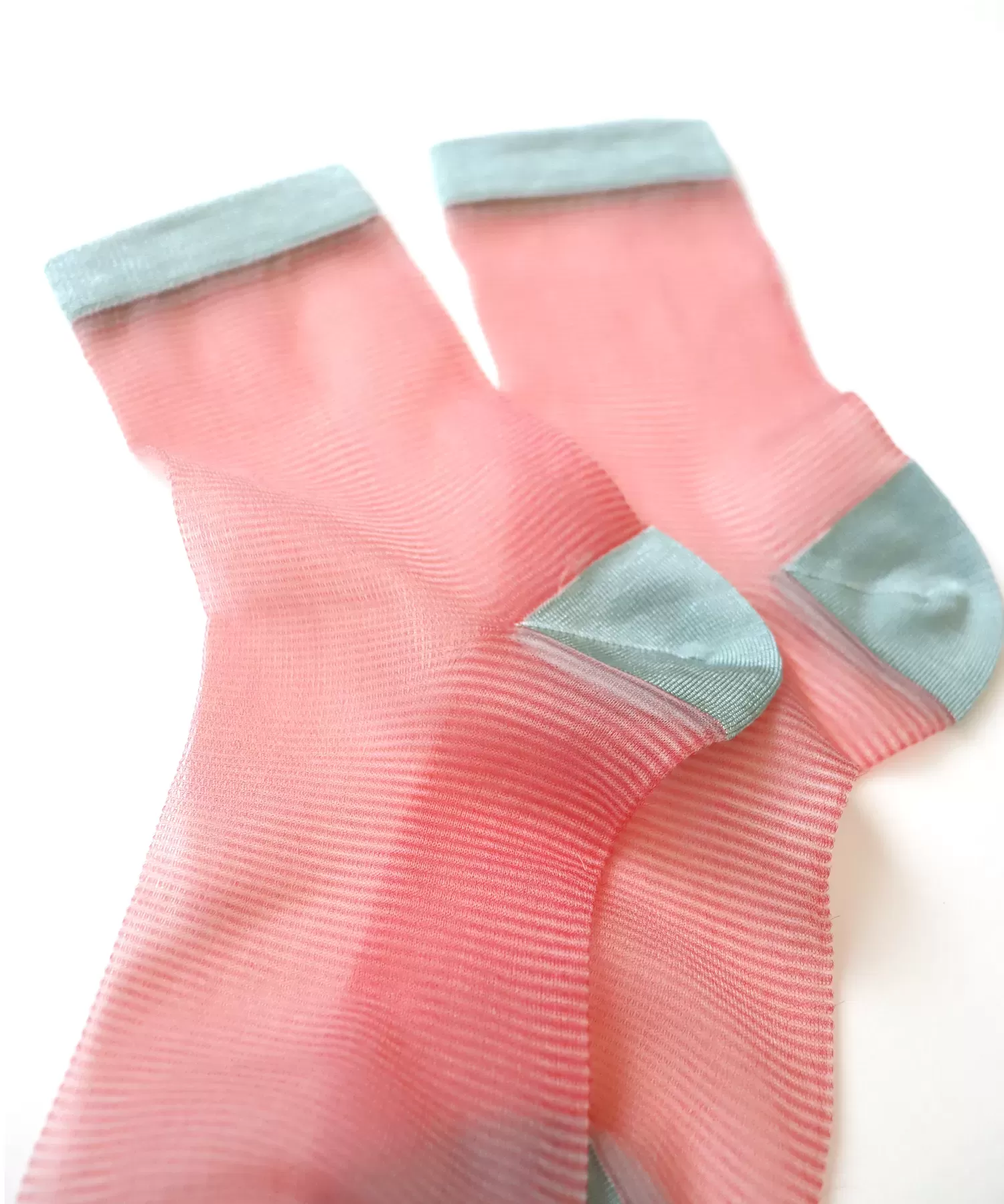 シースルーボーダー ショートソックス